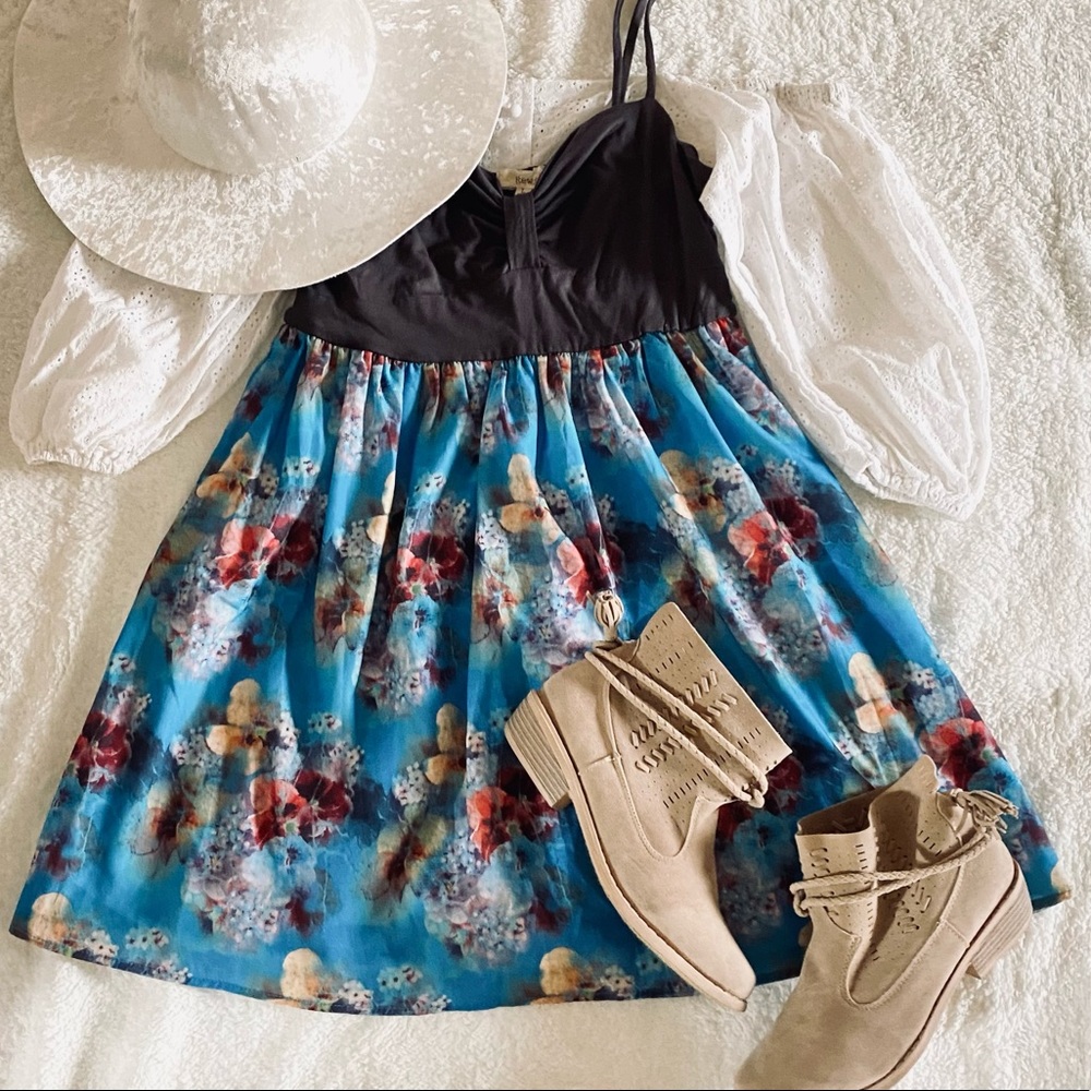 Cottagecore Babydoll Floral Dress